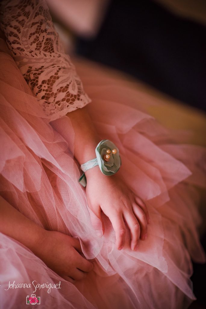 Alice Marty Fleuriste mariage Albi Toulouse Collection peach and mint bracelet demoiselle d'honneur