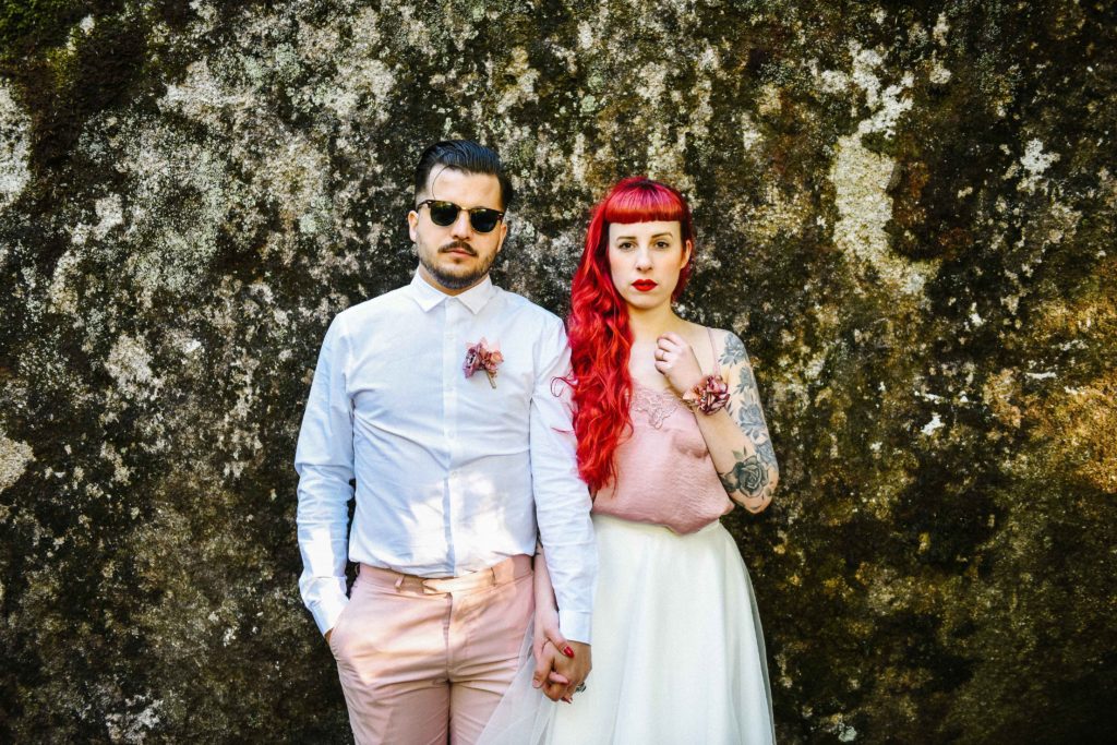 Couple tatoué rock Alice Marty Accessoires mariage Toulouse Albi Bordeaux