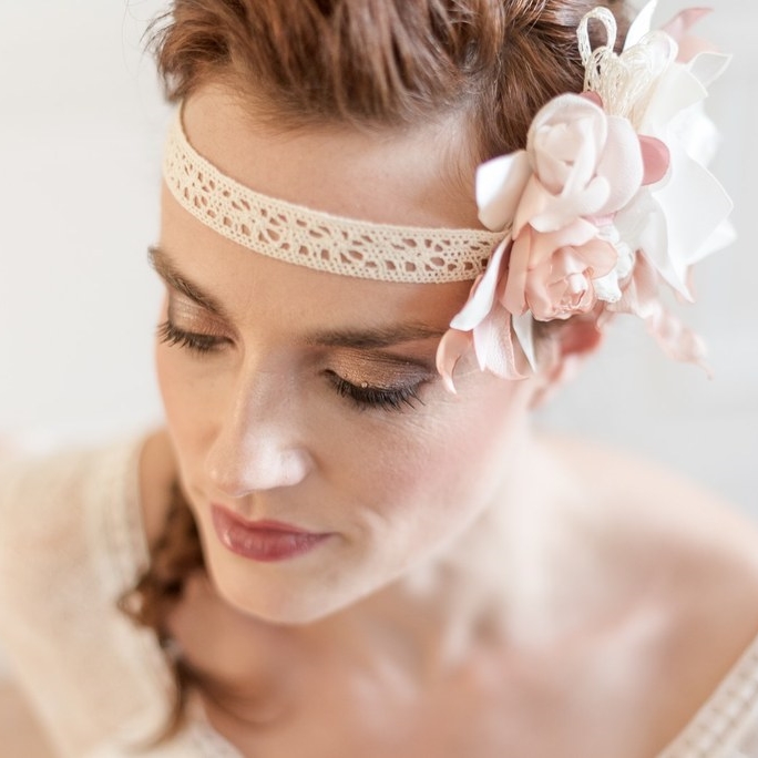 Headband floral mariée Modèle Camille Alice MARTY Couture florale Accessoires mariage Toulouse